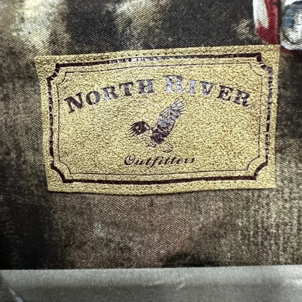 VTG North River Outfitters Men's XL Shirt Classic Car Design Long Sleeve EUC